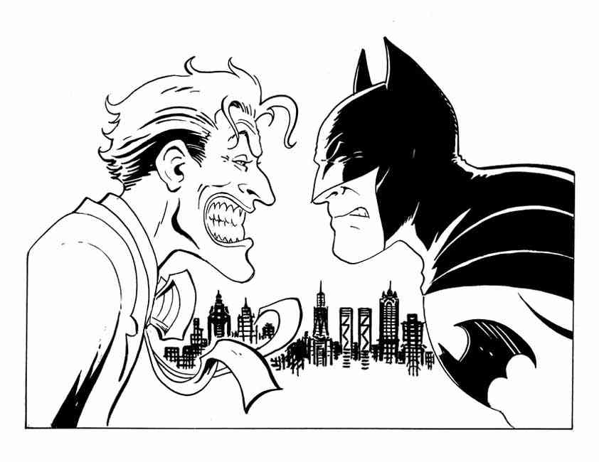 Plansa de colorat cu Batman 76 74